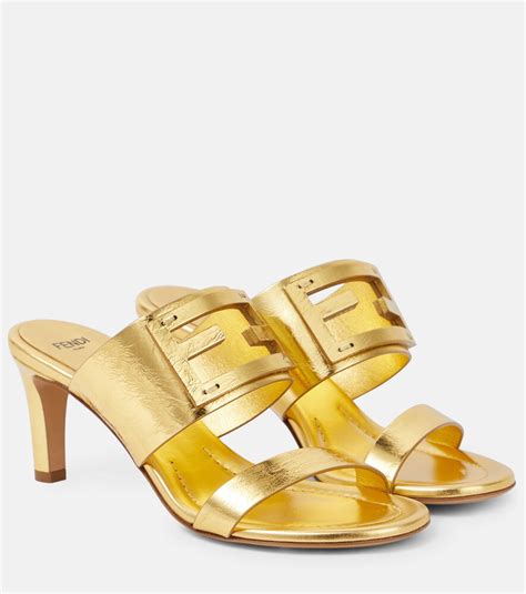 fendi signature sandal|fendi heels sandals.